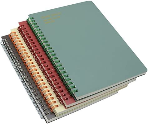 Yansanido Spiral Notebook Pack A Hardcover Pages