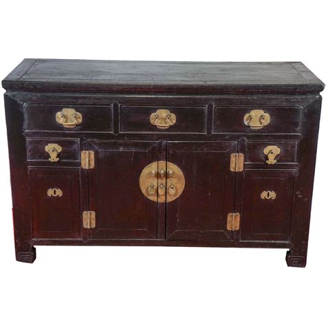 Antique Chinese Black Lacquered Cabinet At 1stdibs Chinese Black