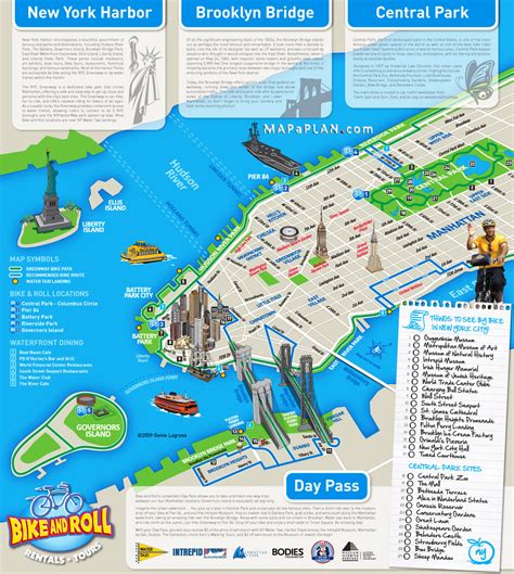 Map Of New York City Attractions Printable