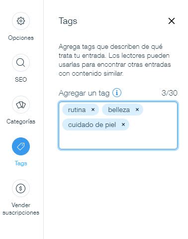 Wix Blog Agregar Y Configurar Etiquetas Centro De Ayuda Wix