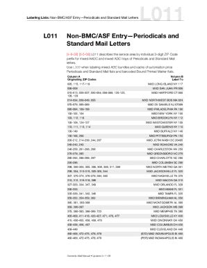 fillable  zip code prefixes printing  postal services fax