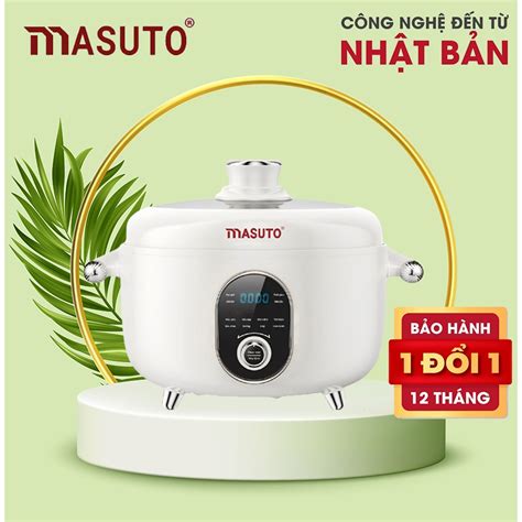 Nồi Áp Suất Điện Đa Năng Masuto 2 In1 Dung Tích 4l Công Suất 1300w Hầm