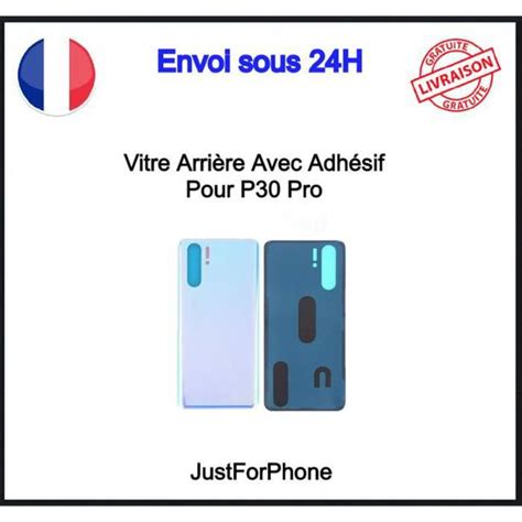 Vitre Arri Re Cache Batterie Pour Huawei P Pro Blanc Nacr