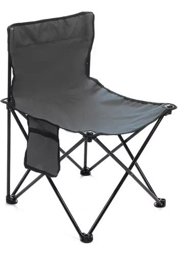 Silla Director Dakota Camping Pro Reforzada Pesca Caza Bolso Color Gris