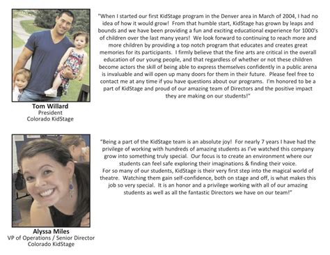 meet  kidstage team kidstage houston