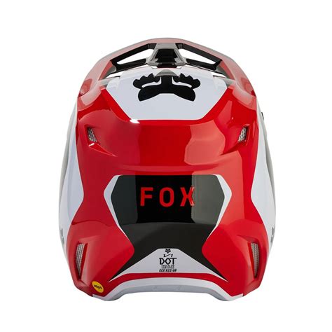 Casco Fox V Nitro Negro Rojo Mx Reveymo