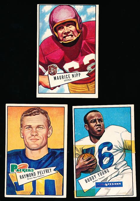 Lot Detail Bowman Football Large Cards