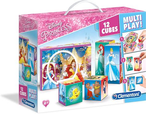 Clementoni Multiplay Princess Disney Puzzle Cubi Multicolore 12