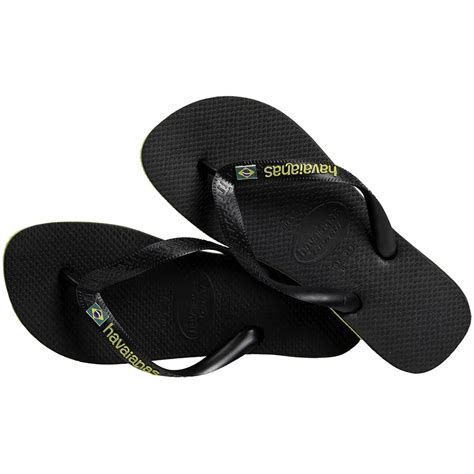 havaianas brasil layers flip flops black dressinn