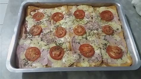 Lanche de forno pão de forma rápido fácil e delicioso Bauru de