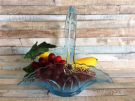 Vintage Princess House Crystal Glass Fruit Basket Glass Etsy Princess House Crystal