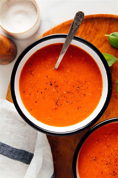 Roasted Red Pepper And Tomato Soup Recipe Cookie And Kate