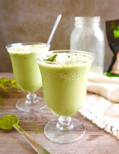 Frozen Dairy Free Matcha Latte Paleo