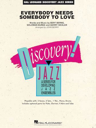 Everybody Needs Somebody To Love Sheet Music By Wilson Pickett For Jazz