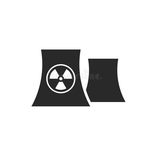 Nuclear Energy Logo Icon Nuclear Power Plant Stock Vector