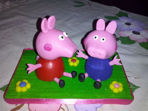 Centro De Mesa Peppa Pig En Porcelana Fr A