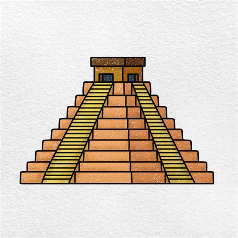 How to Draw a Temple - HelloArtsy