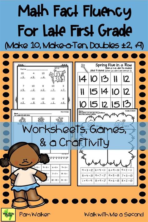 Math Fact Fluency Addition And Subtraction For Ending First Grade Math Fact Fluency Math Facts