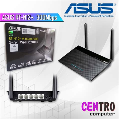 Jual Asus Rt N12 Wireless 300mbps 3 In 1 Router Shopee Indonesia