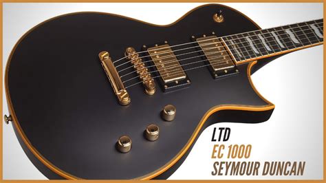 Esp Ltd Ec 1000 Deluxe Seymour Duncan Pus Metal Playthrough Guitar