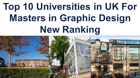 Top 10 Universities In Uk For Masters In Graphic Design New Ranking