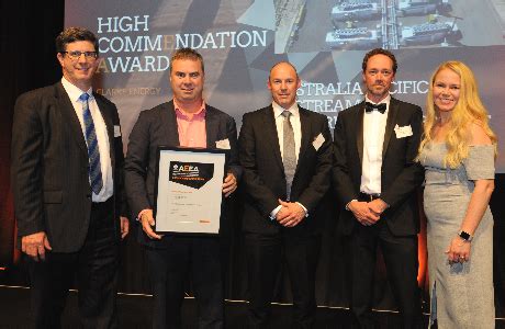 awarded high commendation  project management clarke energy