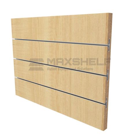 Irish Maple Slatwall Panel Maxshelf Retail Equipment Solutions