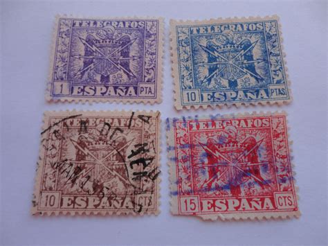 1 10 10 15 Telegrafos Rare Espana Postage Stamp Postage Stamps