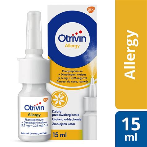 Otrivin Allergy Aerozol Do Nosa Mg Mg Ml Ml Apteka