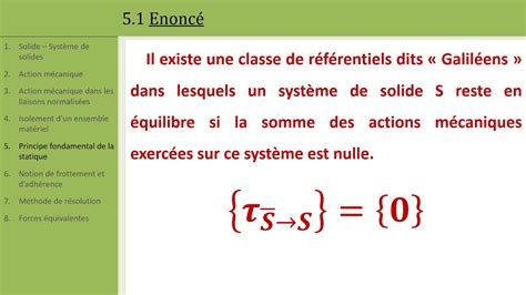 Ntroduire Imagen Principe Fondamental De La Statique Formule Fr