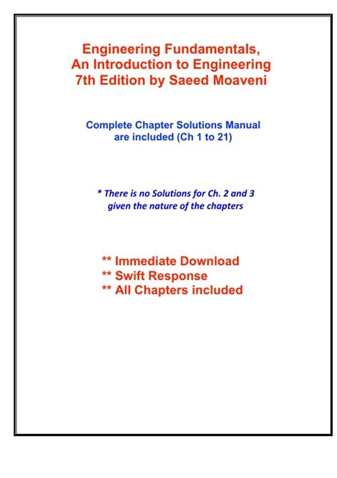 Engineering Fundamentals: An Introduction To Engineering 7th Edition 6