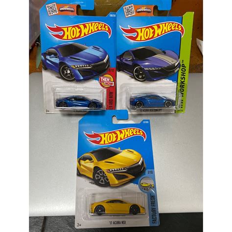 Hot wheels 風火輪本田跑車 Honda Acura NSX concept 蝦皮購物