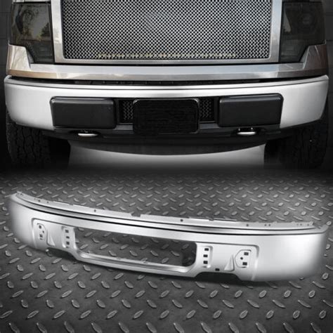 For Ford F Chrome Steel Front Bumper Face Bar W O Fog Light