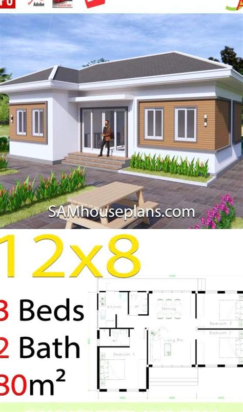 House Plans X With Bedrooms Hip Roof Samhouseplans