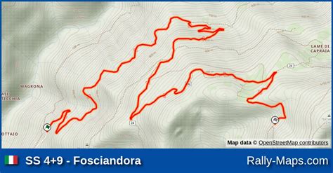 Ss Fosciandora Stage Map Rally Il Ciocco Terra Rally