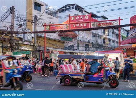 Bangkok Thailand Traffic Rush Hour In The City At Dusk Evening Bangkok