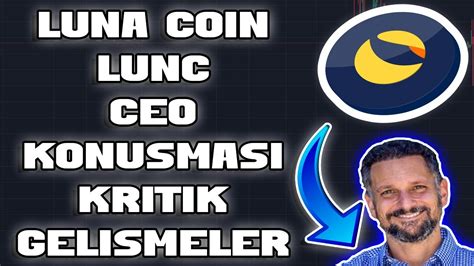 LUNA COİN LUNC YENİ CEO KRITIK KONUSMA 800 MİLYON USTC DOLASIMDAN