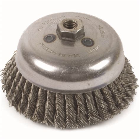 Single Row Twisted Knot Stainless Steel Wire Cup Brush Kimball