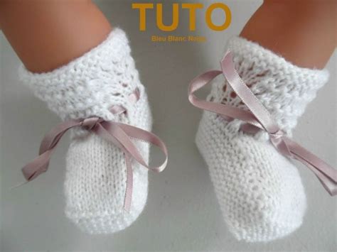 Explication Tuto Chaussons Layette B B Tricot Laine