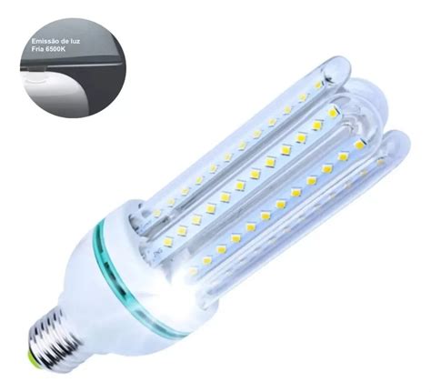 Lâmpada LED 100W Espiga Milho 6U E27 Branco Frio Ecosoli