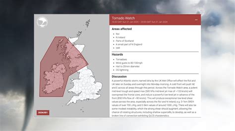 A Tornado Watch Has Been Issued By ‘the Tornado And Storm Research