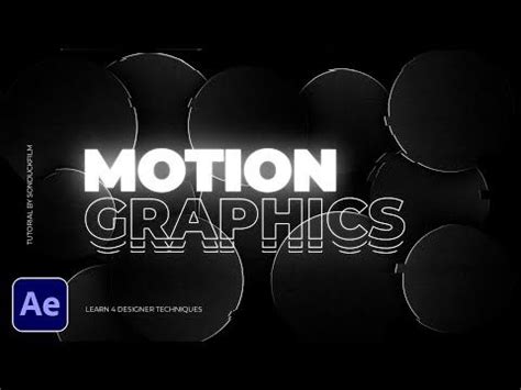 Dark Motion Graphic Techniques In After Effects Artofit