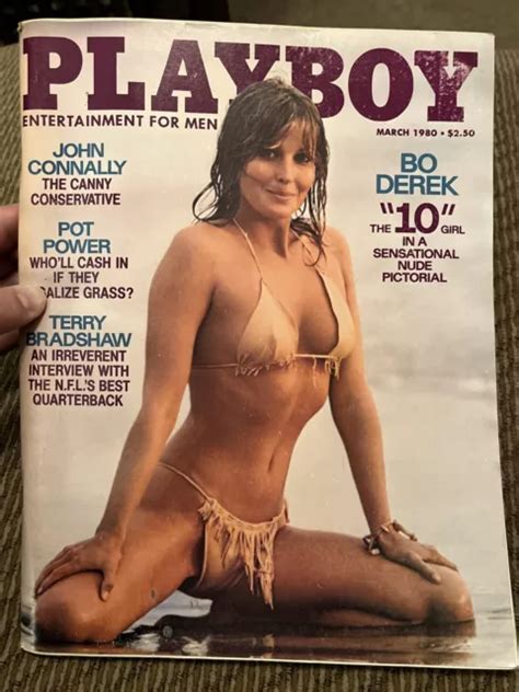 Playboy Magazine March Vintage Nude Bo Derek Pictorial Vg