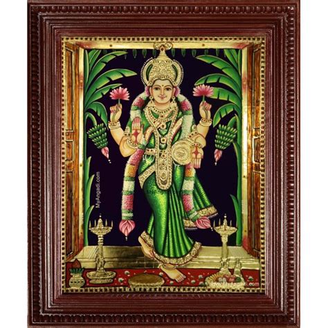 Lakshmi Tanjore Paintings, Laxmi Tanjore Paintings Online, Buy Lakshmi Paintings