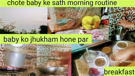 Morning Breakfast Routinechote Baby Ke Sath Akele Bina Maid Ke Kam