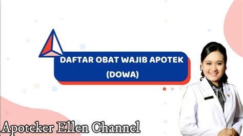 DAFTAR OBAT WAJIB APOTEK DOWA YouTube