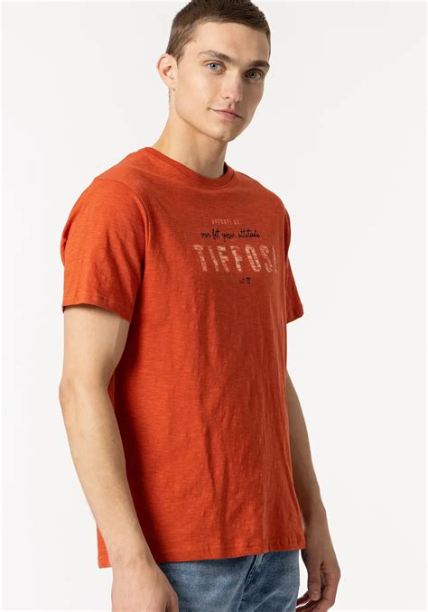 T Shirt Laranja C Logo Tiffosi Jutina Compre Online