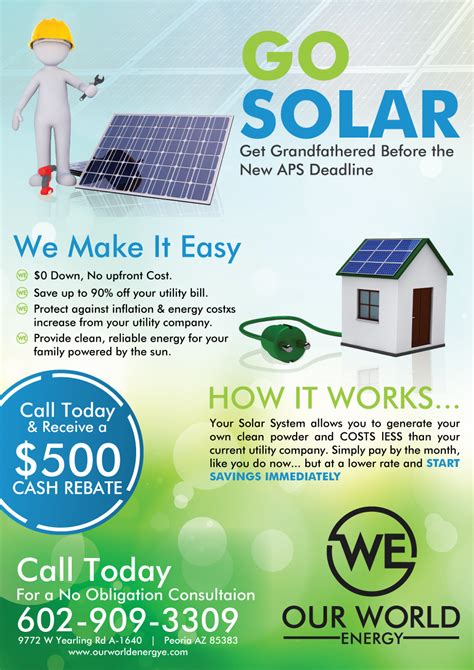 Bold Modern Solar Energy Flyer Design For A Company By Impressive Sol