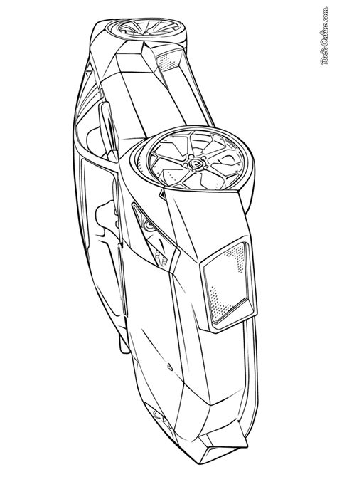 Раскраска Машина Ламборджини распечатать или скачать
