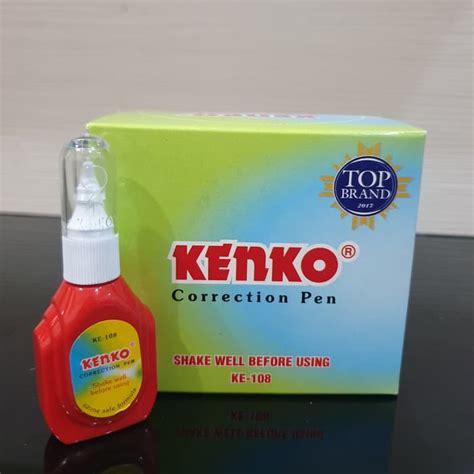 Jual TIPEX CORRECTION PEN BOTOL KENKO KE 108 STIPO TIPE X CAIR TIP EX